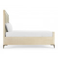 Tideline Bone & Linen-Blend Upholstered Bed