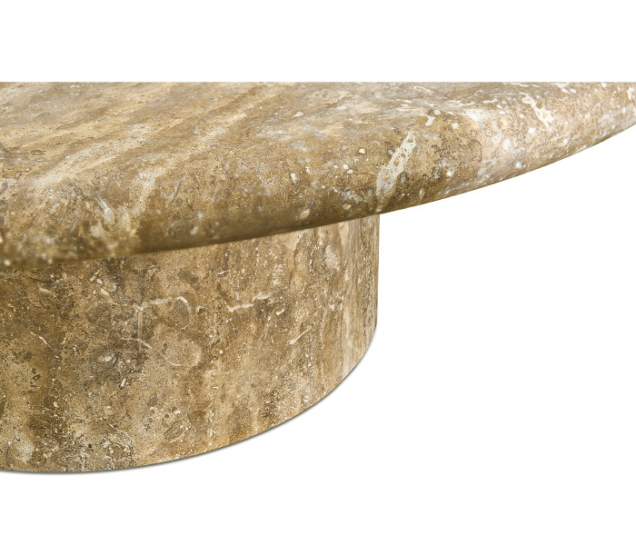 Guyot Travertine Cocktail Table