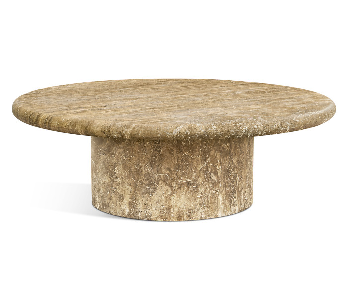 Guyot Travertine Cocktail Table