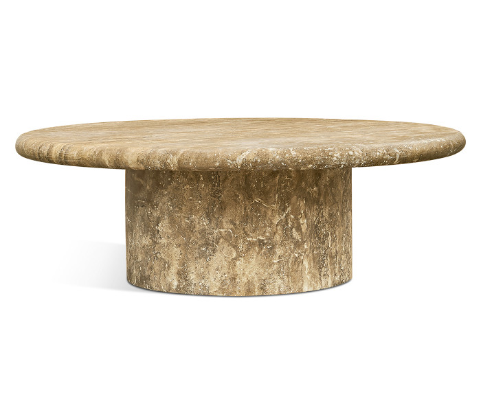 Guyot Travertine Cocktail Table