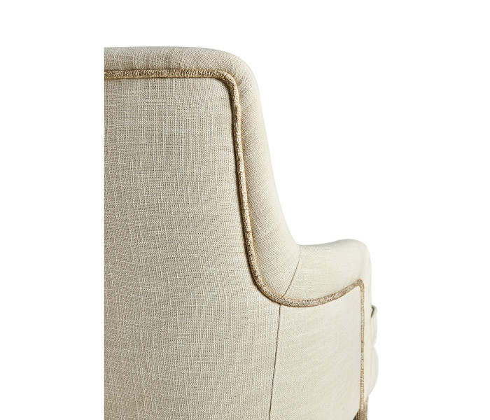 Shoal Linen & Grasscloth Host Chair