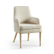 Shoal Linen & Grasscloth Host Chair