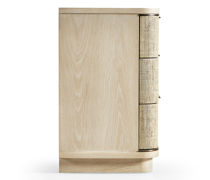 Large Grasscloth Nightstand Large Grasscloth Nightstand