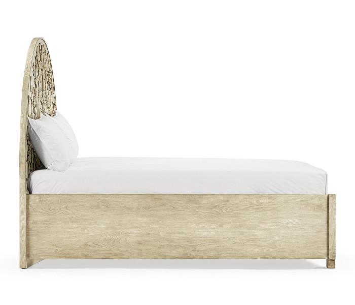Moon Flower Carved Bed Moon Flower Carved Bed