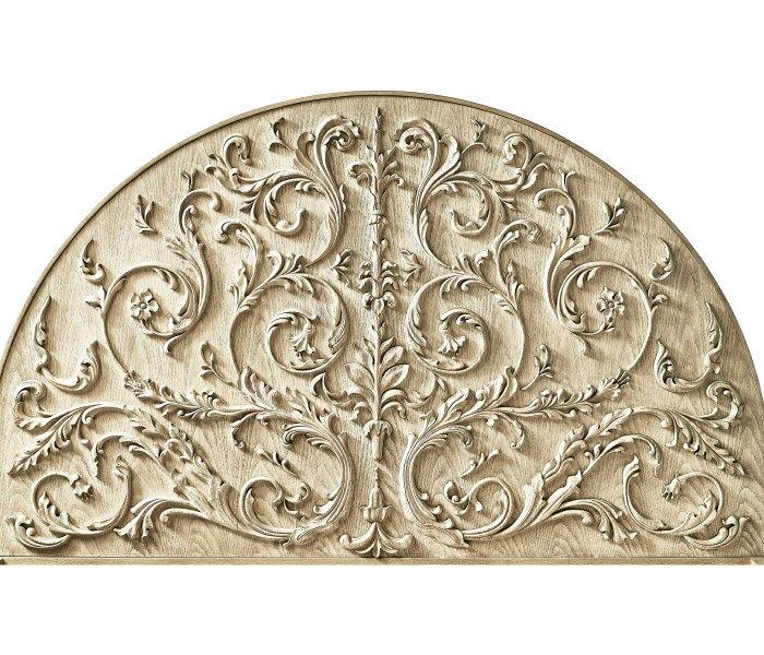 Moon Flower Carved Bed Moon Flower Carved Bed