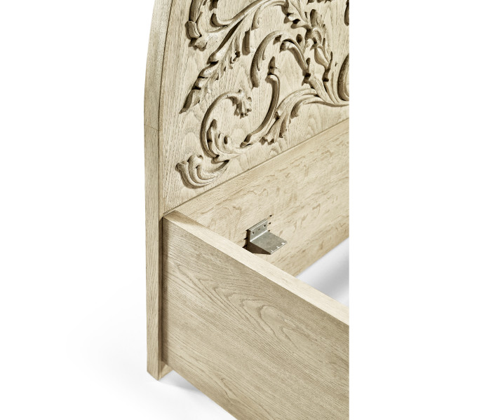 Moon Flower Carved Bed Moon Flower Carved Bed