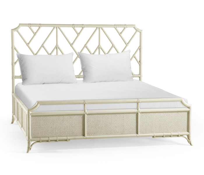 Tropical Tracery Chippendale Bamboo Bed