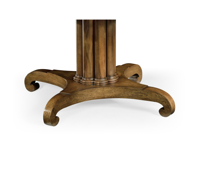 54" Longwood Round–to–Oval Mahogany Dining Table