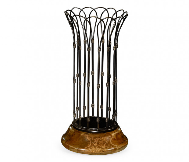 Rossett Antique Black Brass Stick Stand
