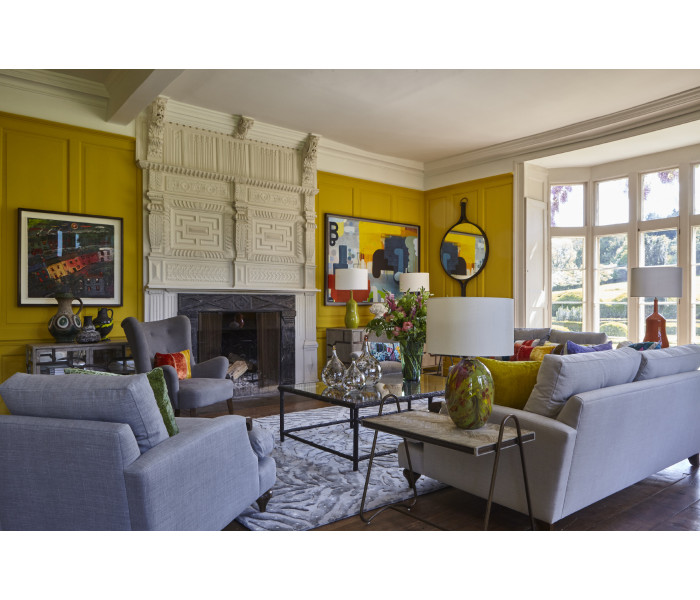 Hewlett Grey Oak Glazed Cabinet