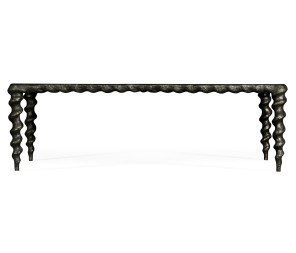 Karinta Antique Brass Coffee Table with Antique Mirror Top