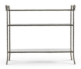 Grotto Three Tier Antique Brass Console