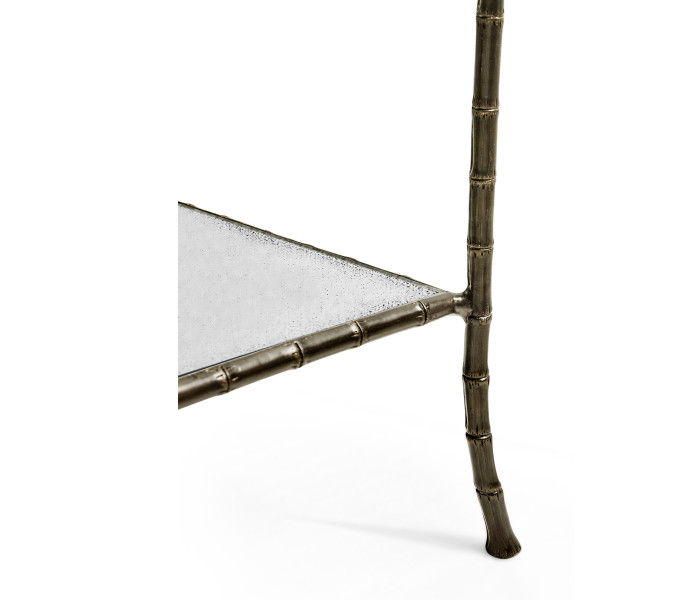 Grotto Three Tier Antique Brass Console Grotto Three Tier Antique Brass Console