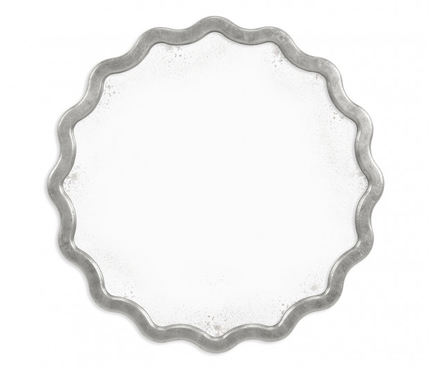 Keste Round Silver Mirror