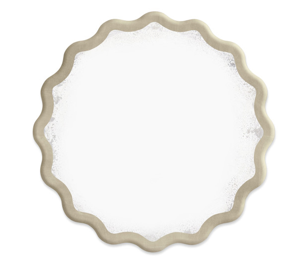 Keste Round Silver Mirror