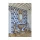 Jacob Country Distressed Dining Chair, Upholstered in COM Jacob Country Distressed Dining Chair, Upholstered in COM