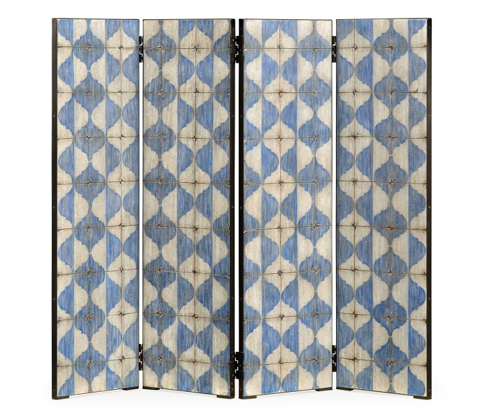 Octavian White & Blue Screen Panels