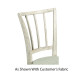 Bywater Washed Acacia Carver Side Chair, Upholstered in COM