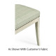 Bywater Washed Acacia Carver Side Chair, Upholstered in COM Bywater Washed Acacia Carver Side Chair, Upholstered in COM