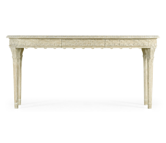 Bellefontaine Venetian White Oak Console Table Bellefontaine Venetian White Oak Console Table