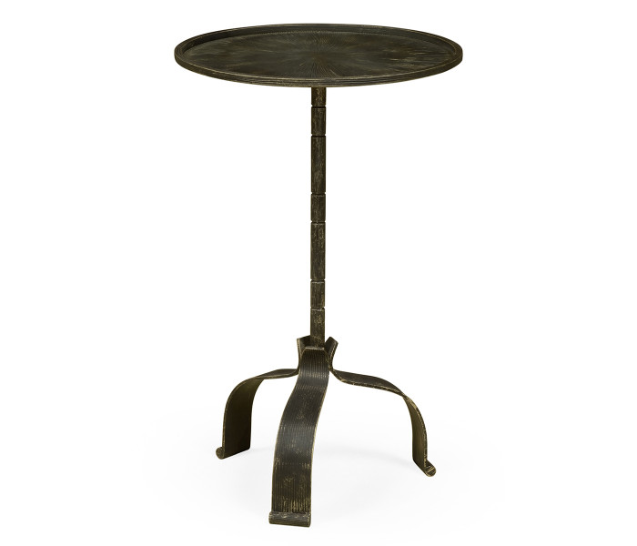 Circular Ida Antique Bronzed Cocktail Table Circular Ida Antique Bronzed Cocktail Table