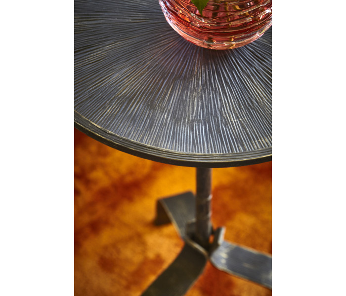 Circular Ida Antique Bronzed Cocktail Table