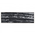Rectangular Iron Console Table With A Black Marble Top