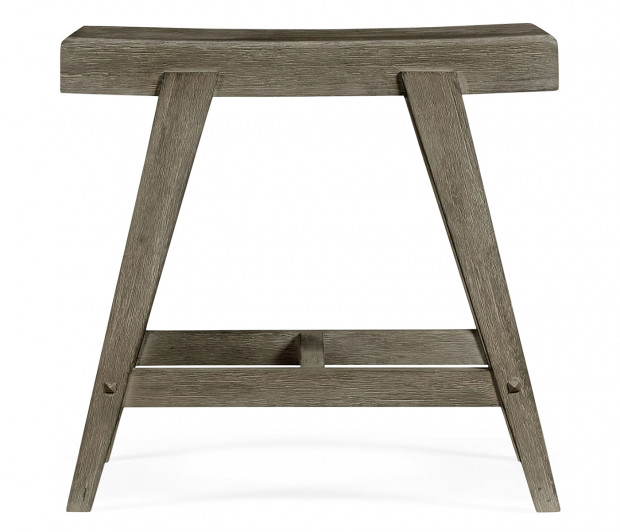Small Rectangular Grey Stool