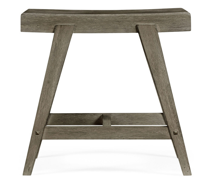 Small Rectangular Grey Stool