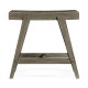 Small Rectangular Grey Stool