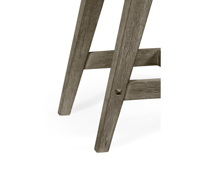 Small Rectangular Grey Stool