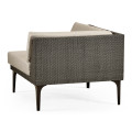 Dark Grey Rattan Corner Sofa Sectional 36