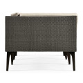 Dark Grey Rattan Right Three-Seat Sofa Sectional 98