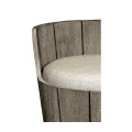 Swivel Grey Storage Bucket Stool