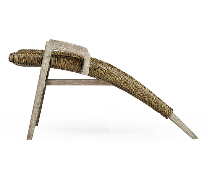 Foot Rest Only - Connects with Navajo Sand & Rattan Lounge Chair 550008-PNS