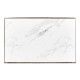 Rectangular Grey & Faux White Marble Storage End Table