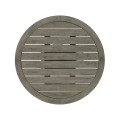 Round Grey Bar Table With A Terrazzo Base 36