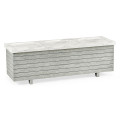 Cloudy Grey & Faux Marble Storage Bench