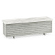 Cloudy Grey & Faux Marble Storage Bench