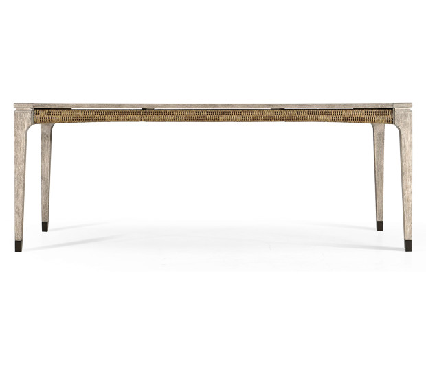 Rectangular Navajo Sand & Rattan Dining Table