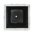 Large Square Faux White & Grey Marble Planter