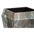 Small Square Faux Black & Grey Marble Planter