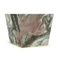 Small Square Faux Black & Grey Marble Planter
