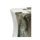 Faux Black & Grey Marble Puzzle Piece Side Table
