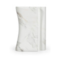 Faux White & Grey Marble Puzzle Piece Side Table