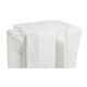 Faux White & Grey Marble Puzzle Piece Side Table