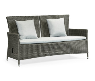 Panama Rattan Two-Seat Sofa with Reclining Back