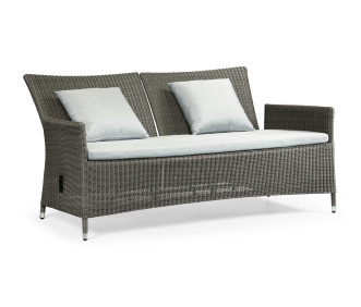 Panama Rattan Two-Seat Sofa with Reclining Back