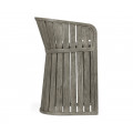 Slatted Grey Tub Counter Stool