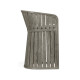 Slatted Grey Tub Counter Stool, Upholstered in Standard Outdoor Fabric